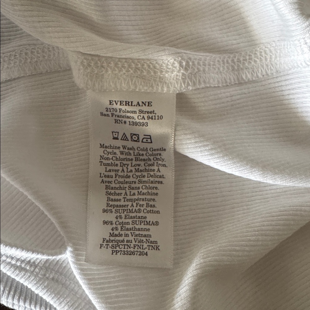 Everlane THE PIMA MICRO-RIB FUNNEL-NECK TANK - Picture 8 of 8